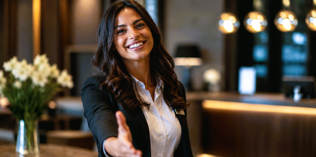 Woran erinnern Sie sich nach einem Hotelaufenthalt?
An den digitalen Check-in? Oder an den Moment, in dem Sie jemand wirklich begeistert hat? Vielleicht war es nur ein kurzer Satz, ein Lächeln, eine persönliche Empfehlung oder eine kleine Geste, mit der Sie nicht gerechnet hatten.
Genau diese Momente bleiben. Und darin liegt eine große Chance für den Service der Zukunft.